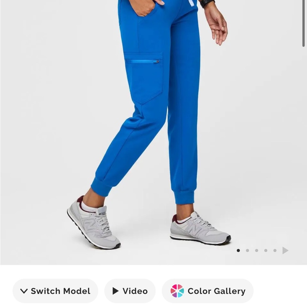 Figs Blue Ankle Pants
